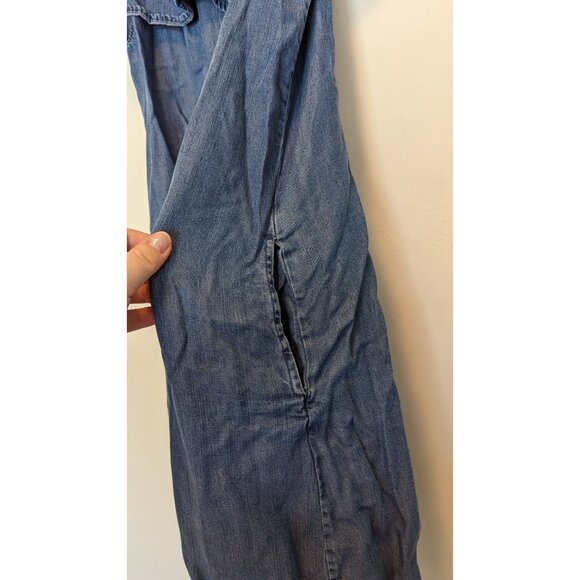 Altar'd State Women's Sleeveless Chambray Blue Mini Small Dress - Picture 5 of 5